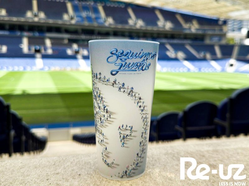 O Estádio do Dragão, no Porto, implementa a utilização de copos reutilizáveis