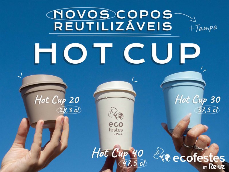 Junte-se à sustentabilidade e peça sua bebida para acompanhar seu Hot Cup!