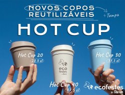 Junte-se à sustentabilidade e peça sua bebida para acompanhar seu Hot Cup!