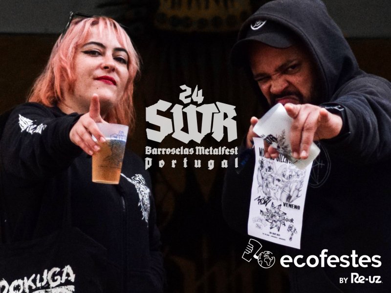 SWR Metal Fest sustentável com copos reutilizáveis
