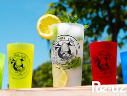 10 anos do Clube Santa Pura com copos reutilizáveis!