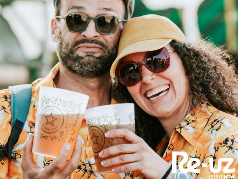 O Spring Festival volta a apresentar copos reutilizáveis