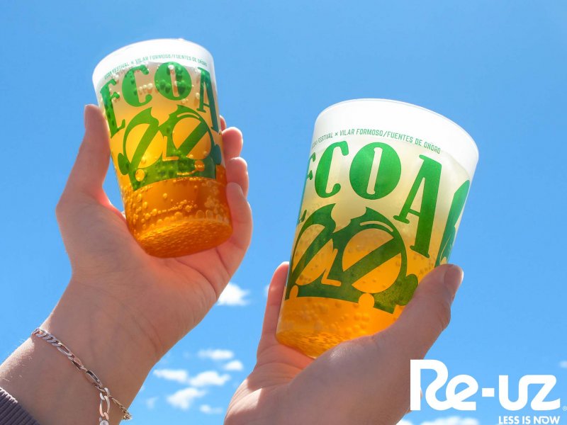 O ECOA, o primeiro festival transfronteiriço da Europa, com copos reutilizáveis 